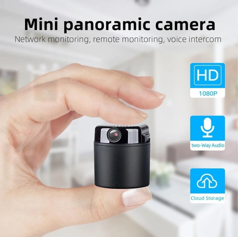 1080P Mini Wifi Camera Battery Operated Small Wireless Cam 360 Degree Horizontal Rotation Security System Mobile Fhone Monitorin | Fugo Best