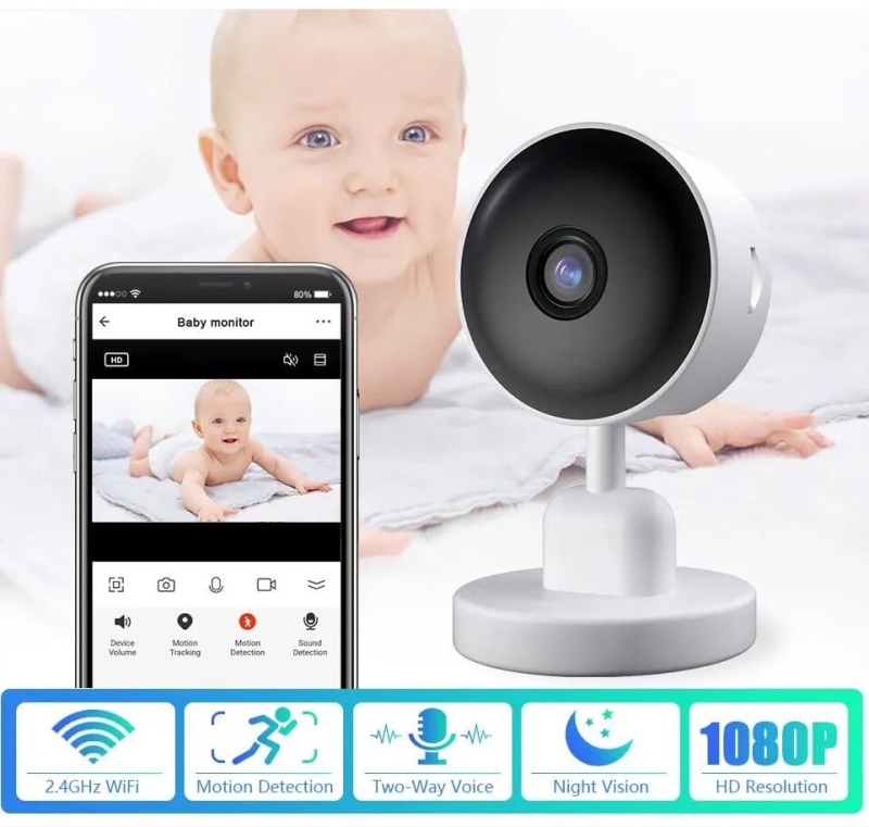 DBIT Baby Monitor Tuya Smart Wifi Video Surveillance Cameras Newborn Baby Security Protection Two Way Audio Night Vision | Fugo Best