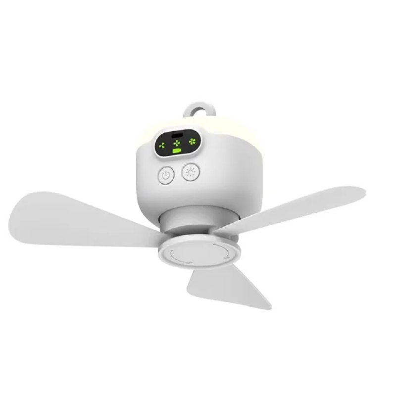 USB Rechargeable Ceiling Fan Removable Blades Night Lamp Lighting Capacity Household Outdoor Fan LED Lamp Ceiling Fan | Fugo Best