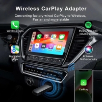 2024 Mini Apple CarPlay Wireless Adapter Car Play Dongle Bluetooth WiFi Fast Connect Plug and Play for OEM Wired CarPlay Car New | Fugo Best