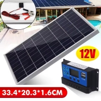 20W/H Solar Panel Kit Complete12V Polycrystalline Power Portable Outdoor Rechargeable Solar Cell Solar Generator for Home | Fugo Best