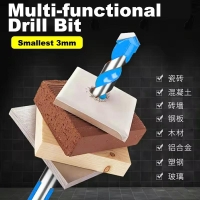 Lavie Multi-functional Glass Drill Bit Triangle Bits Ceramic Tile Concrete Brick Metal Stainless Steel Wood | Fugo Best