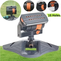 New Automatic Garden Sprinkler Adjustable Large Coverage Lawn Sprinkler 16 Holes Rotating Lawn Sprinkler for Outdoor Yard Garden | Fugo Best