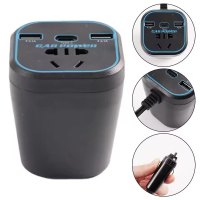 12V/24V To 220V Car Multifunctional Charger For Laptop Tablet Camera MAX 200W Car Power Inverter Fast Charging Type-C Charger | Fugo Best