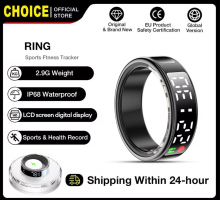 For Smart Ring Hd Screen Tiktok Control 5ATM Waterproof for Smartring for Women Men Rings Heart Rate Monitor Newest Version R13 | Fugo Best